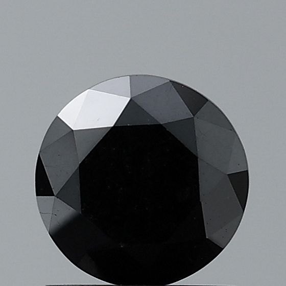 Round Black Natural Diamond 0.46ct VVS2 loose diamond