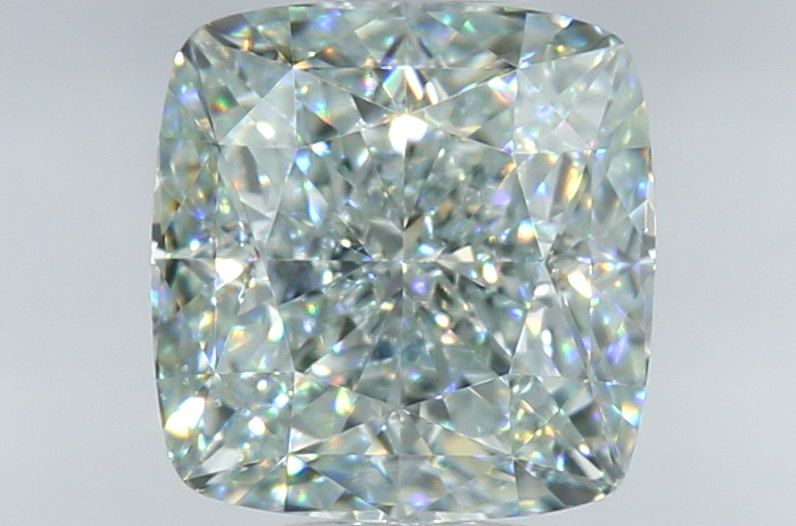 Cushion Fancy Light Blueish Green Natural Diamond 1.38ct VS2 loose diamond