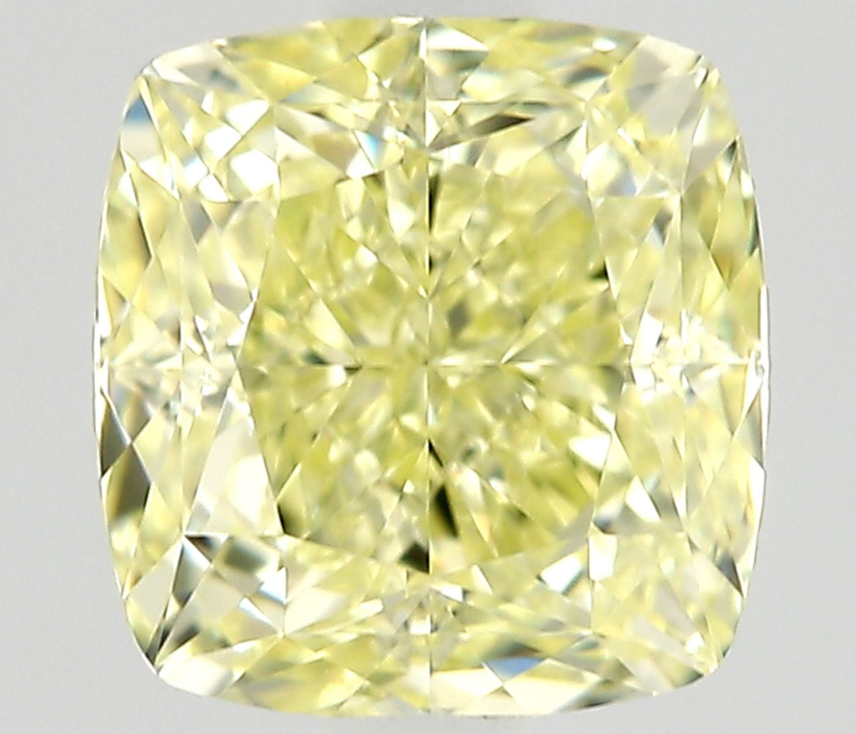 Cushion Fancy Light Yellow Natural Diamond 0.75ct IF loose diamond