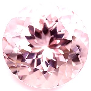 Round Pink Morganite 1.42ct loose gemstone