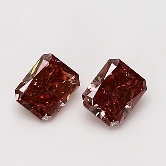 Radiant Fancy Deep Brownish Pinkish Orange Natural Diamond 0.24ct SI2 loose diamond