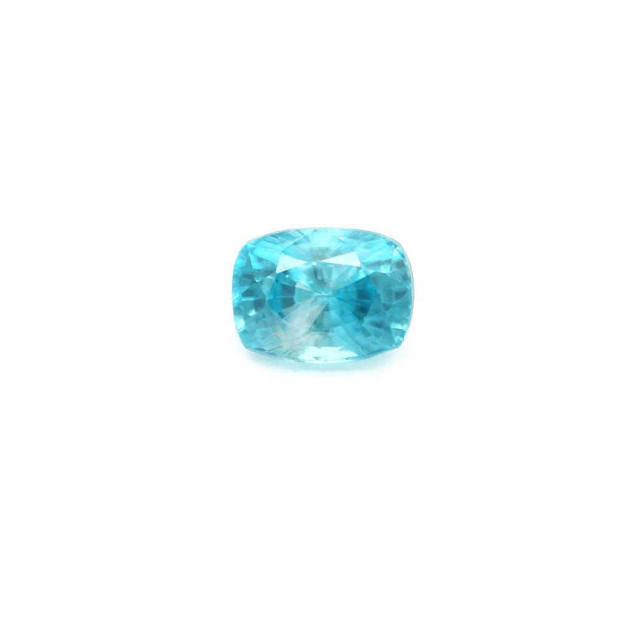 Cushion Blue Zircon 2.69ct loose gemstone