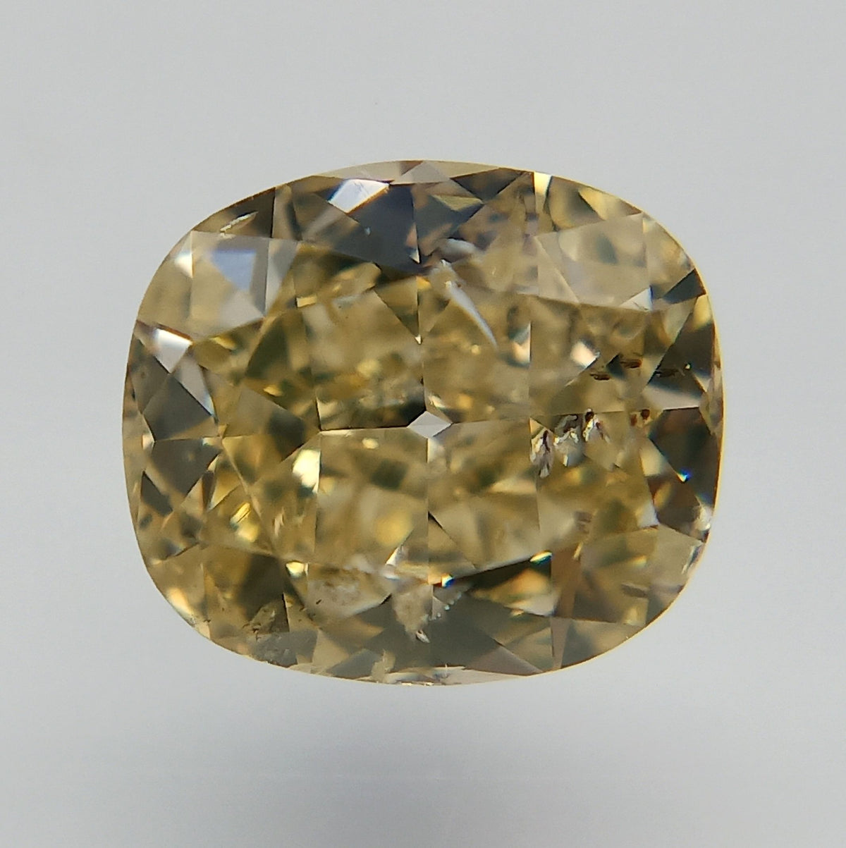 Cushion Fancy Yellow Natural Diamond 0.54ct loose diamond