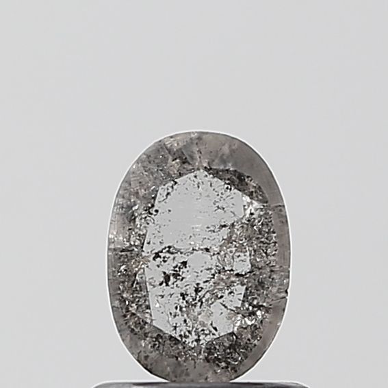 Oval Salt And Pepper Natural Diamond 0.47ct VVS2 loose diamond