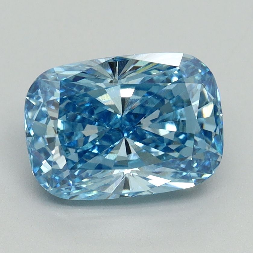 Cushion Fancy Vivid Blue Lab-grown Diamond 2.03ct VS2 loose diamond