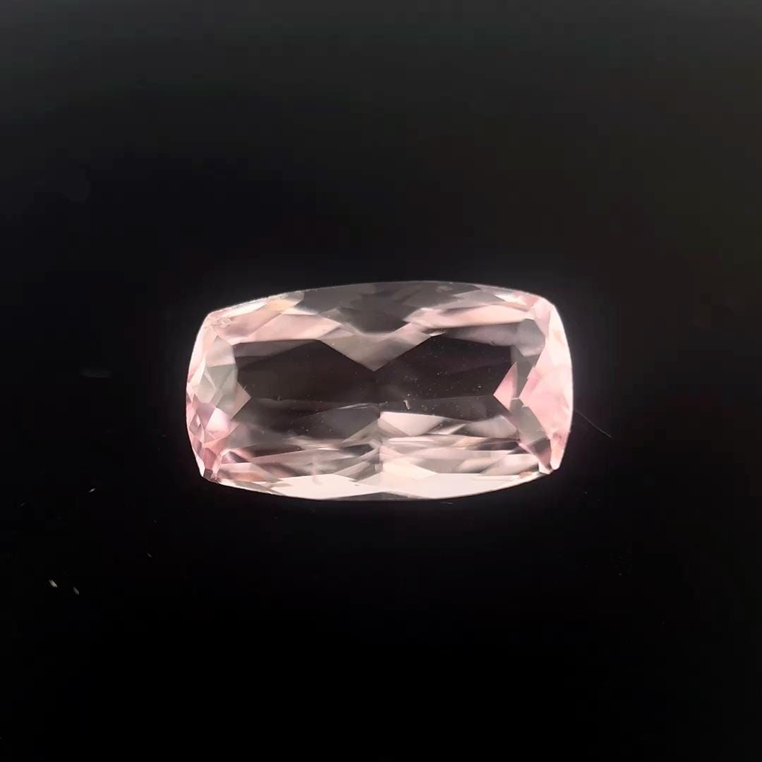 Cushion Pink Morganite 2.8ct loose gemstone