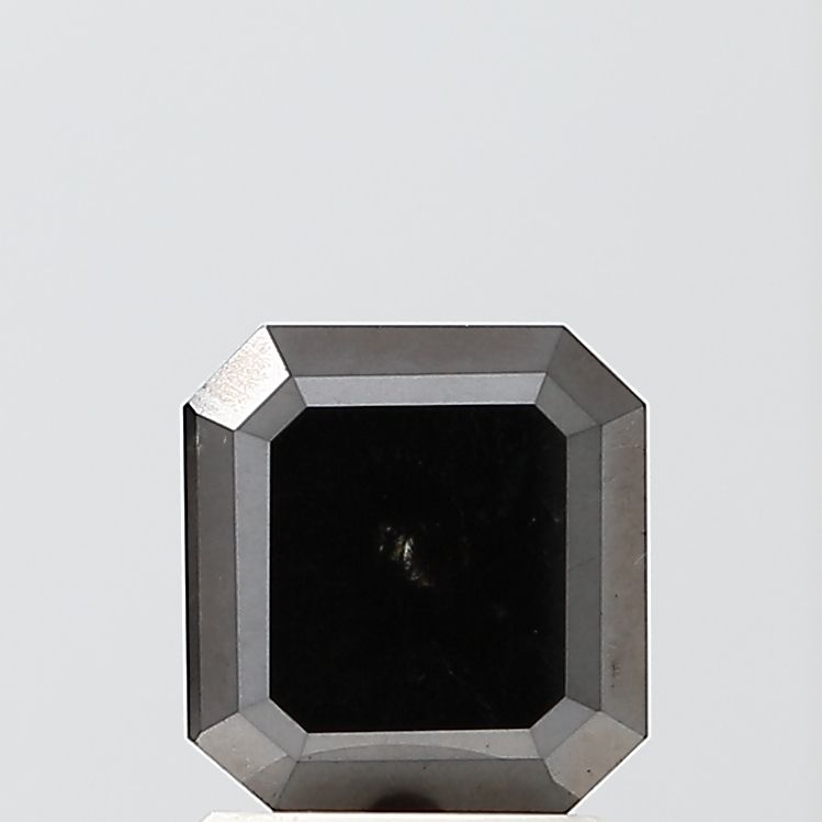 Asscher Black Natural Diamond 1.27ct VVS2 loose diamond