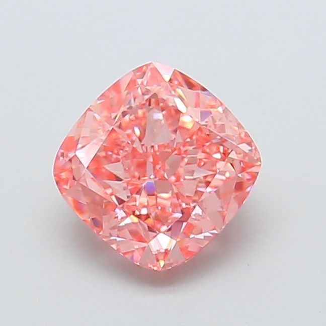 Cushion Fancy Vivid Pink Lab-grown Diamond 1.84ct VVS2 loose diamond