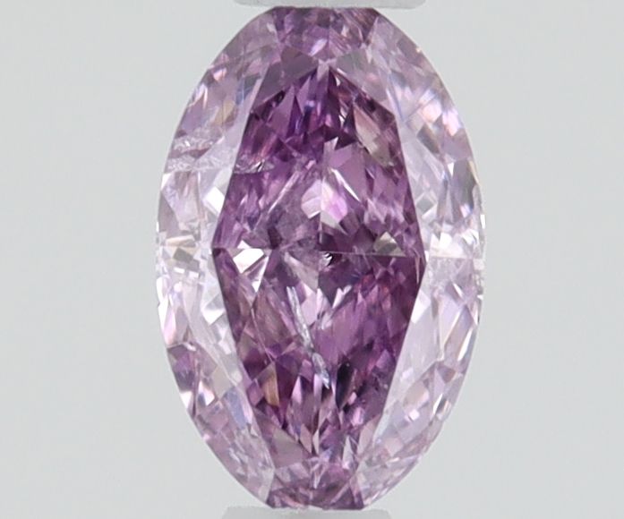 Oval Fancy Intense Pink Purple Natural Diamond 0.15ct I2 loose diamond