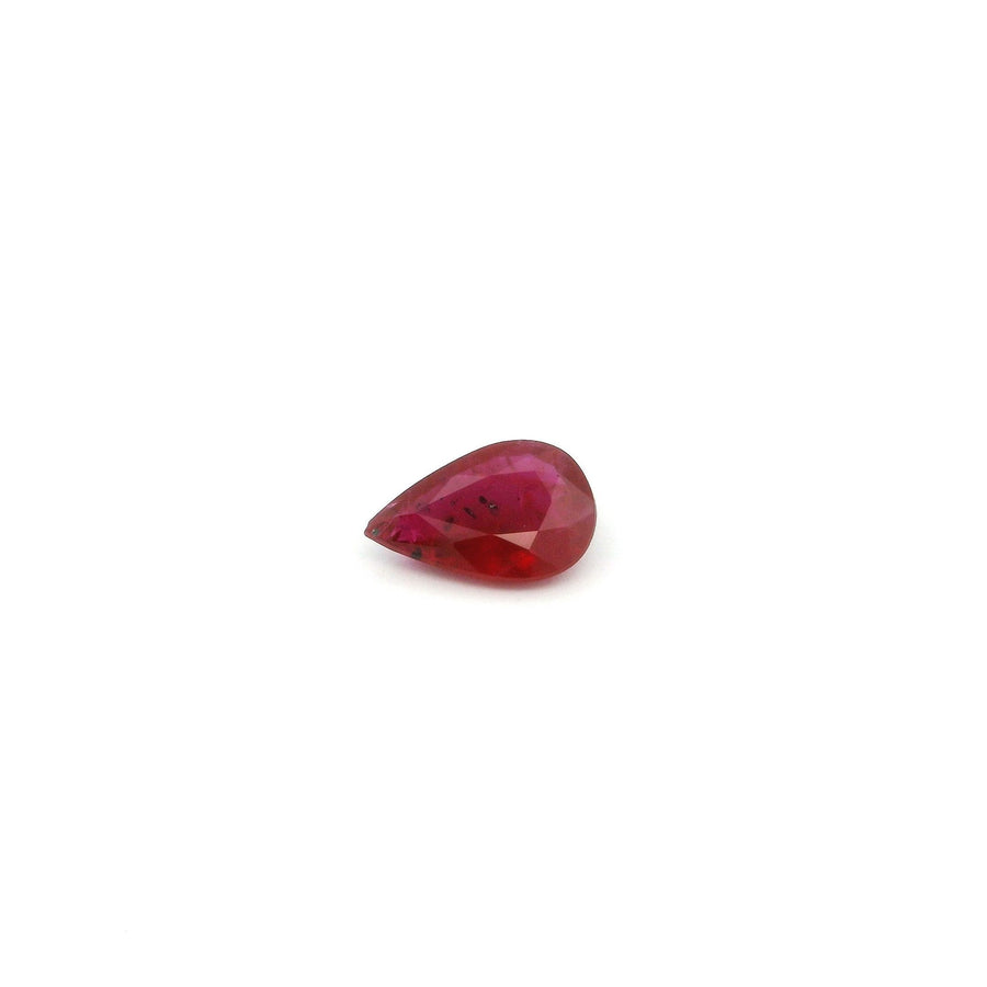 Pear Red Ruby 0.39ct loose gemstone