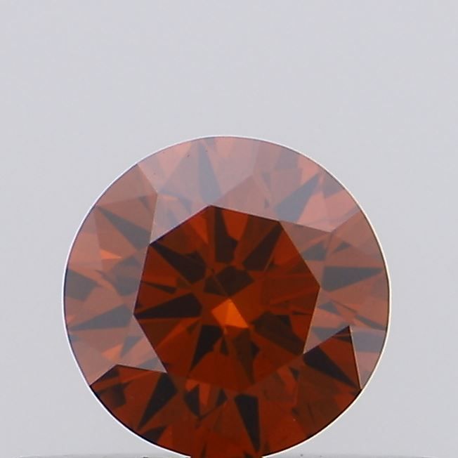 Round Fancy Deep Orange Lab-grown Diamond 0.31ct VS1 loose diamond