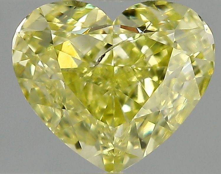 Heart Fancy Yellow Natural Diamond 1.01ct I1 loose diamond