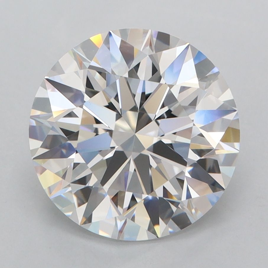 Round Lab-Grown Diamond 3.41ct D FL