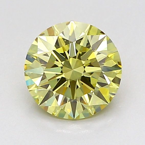 Round Fancy Light Yellow Lab-grown Diamond 1.02ct VS2 loose diamond