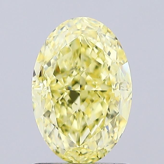 Oval Fancy Intense Yellow Lab-grown Diamond 1.3ct VVS2 loose diamond