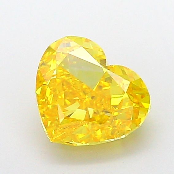 Heart Fancy Vivid Yellow Lab-grown Diamond 2.08ct VVS2 loose diamond