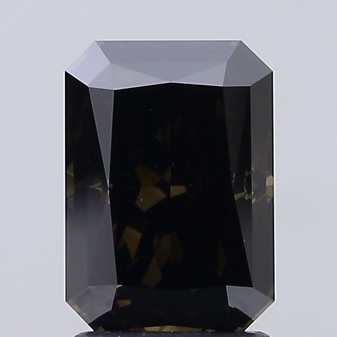 Radiant Fancy Deep Gray Lab-grown Diamond 2.09ct VS1 loose diamond