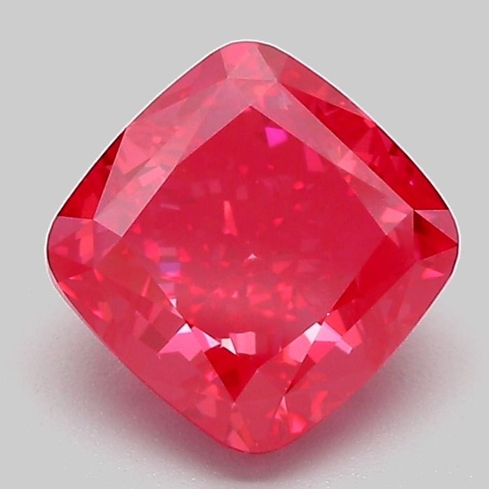 Cushion Fancy Vivid Red Lab-grown Diamond 2.08ct VS1 loose diamond