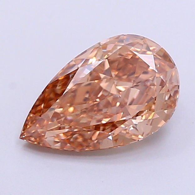 Pear Fancy Brown Lab-grown Diamond 1.52ct VS1 loose diamond
