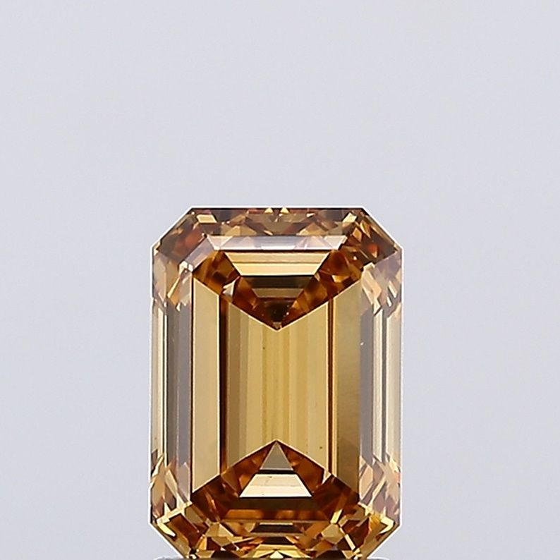 Emerald Fancy Brown Lab-grown Diamond 2.51ct VS1 loose diamond