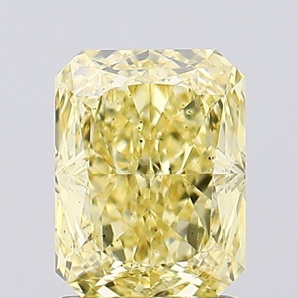 Radiant Fancy Vivid Yellow Lab-grown Diamond 1.57ct SI1 loose diamond