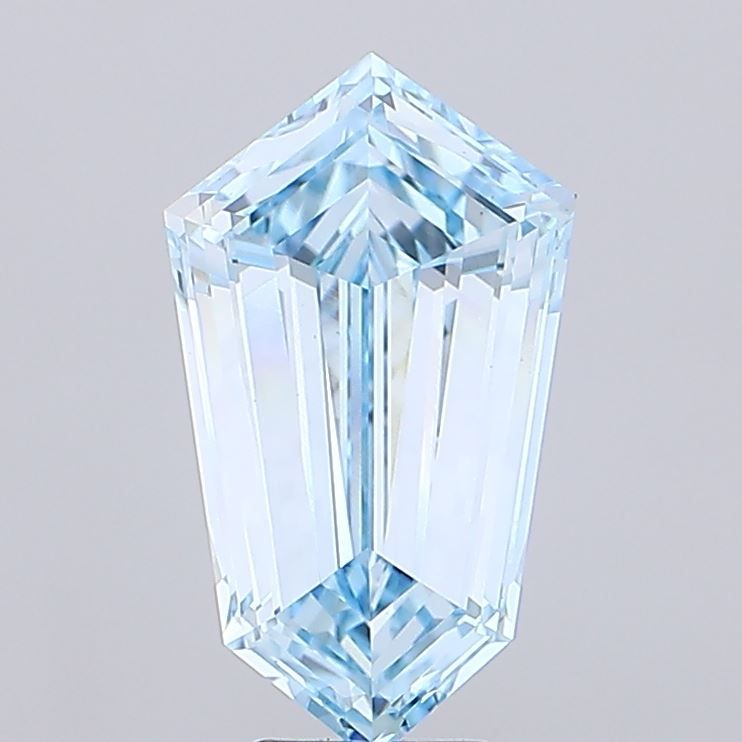 Shield Fancy Intense Blue Lab-grown Diamond 5.17ct VS1 loose diamond