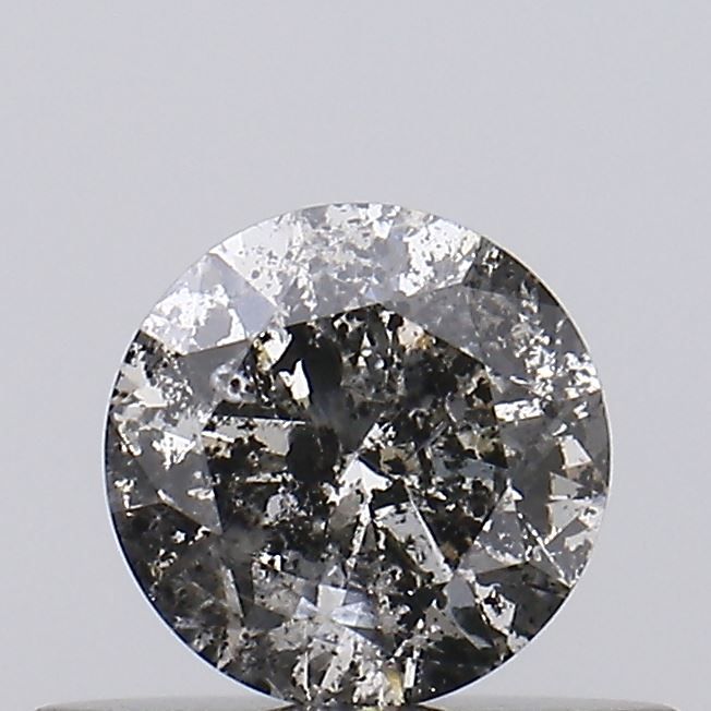 Round Salt And Pepper Natural Diamond 0.34ct I3 loose diamond