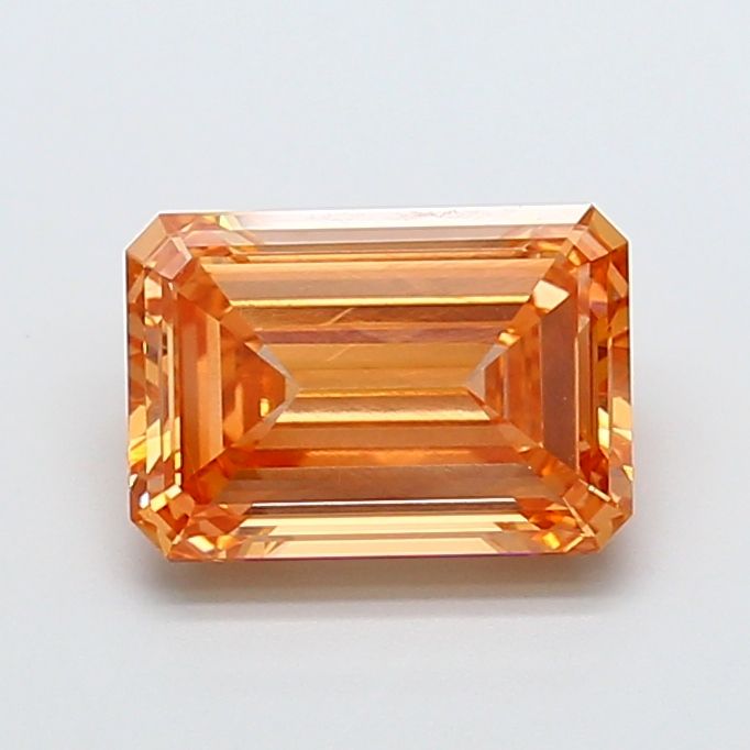 Emerald Fancy Intense Orange Lab-grown Diamond 4.15ct VS1 loose diamond