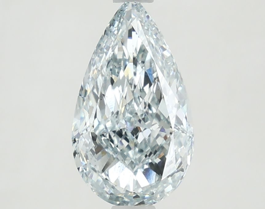 Pear Fancy Blue Green Lab-grown Diamond 1.68ct VS1 loose diamond