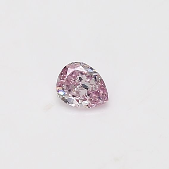 Pear Fancy Purplish Pink Natural Diamond 0.12ct loose diamond