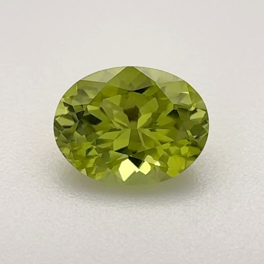 Oval Green Peridot 1.115ct loose gemstone