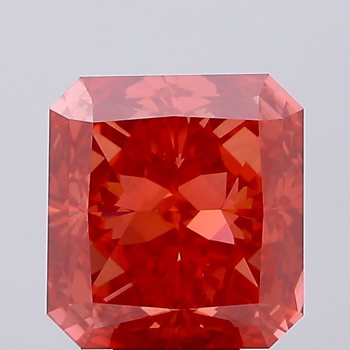 Radiant Fancy Vivid Red Lab-grown Diamond 10.07ct VS1 loose diamond
