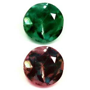 Round Green Alexandrite 0.16ct loose gemstone