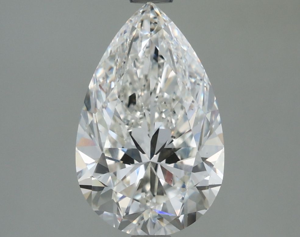 Pear Natural Diamond 2.01ct H VS2