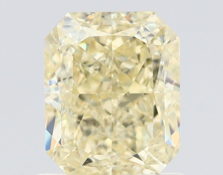 Radiant Fancy Light Yellow Natural Diamond 1.11ct VS1 loose diamond