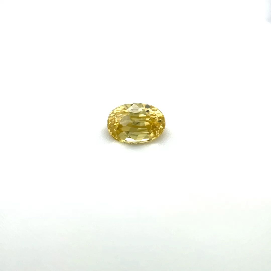 Oval Yellow Chrysoberyl 0.83ct loose gemstone