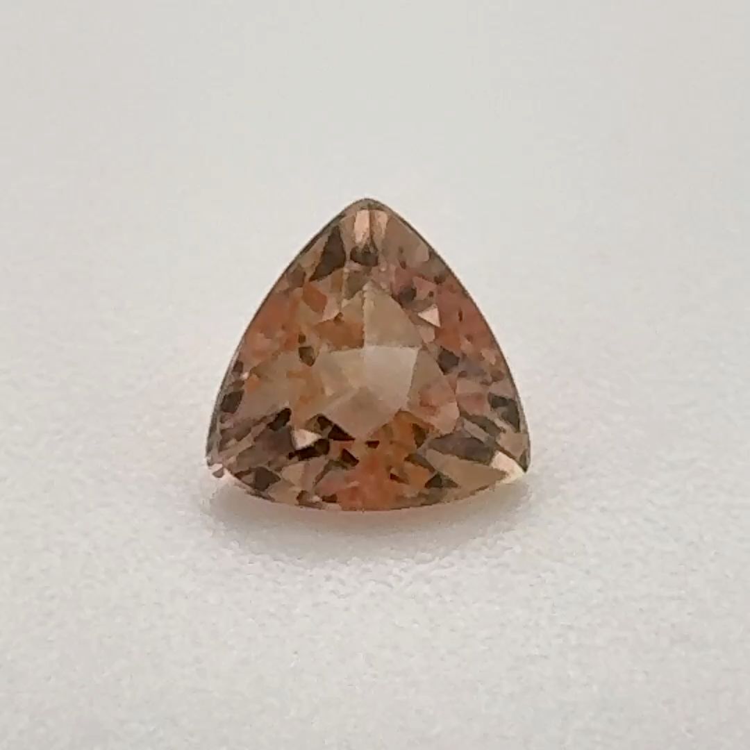 Trilliant Orange Topaz 0.535ct loose gemstone