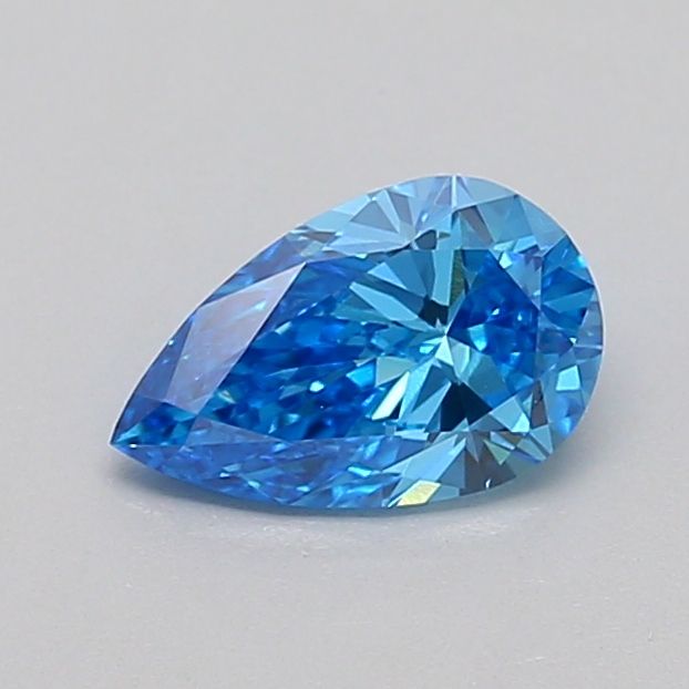 Pear Fancy Vivid Blue Lab-grown Diamond 0.62ct VVS2 loose diamond