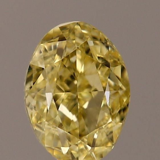 Oval Fancy Yellow Natural Diamond 0.5ct SI1 loose diamond