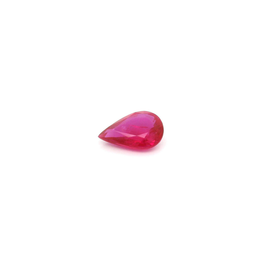 Pear Red Ruby 0.44ct loose gemstone