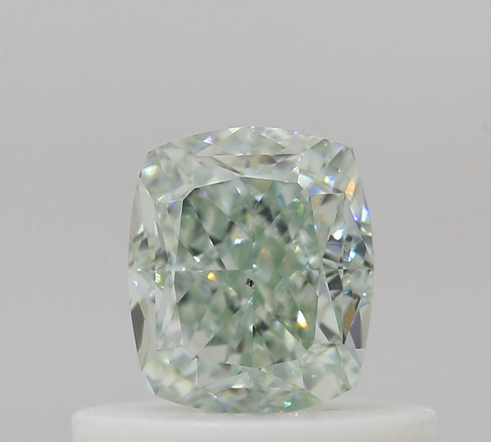 Cushion Fancy Green Natural Diamond 0.51ct SI1 loose diamond