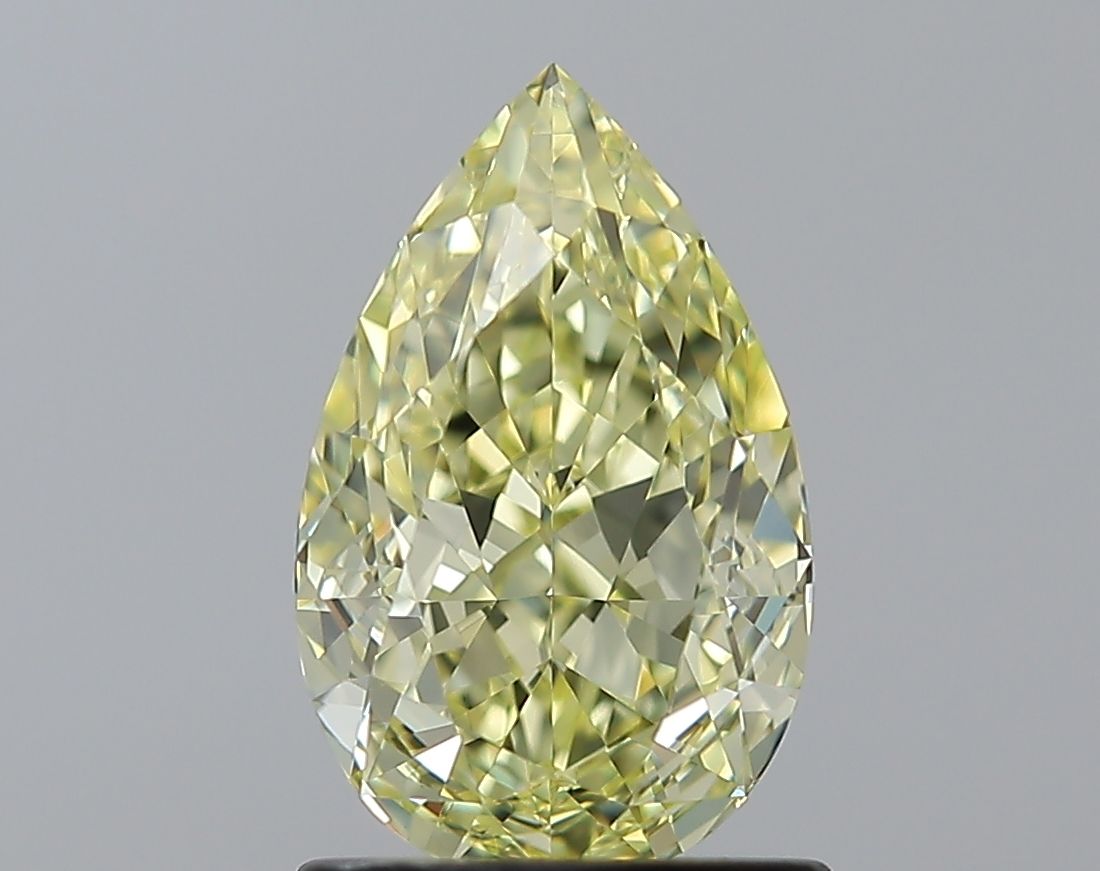 Pear Fancy Yellow Natural Diamond 1.36ct VS1 loose diamond
