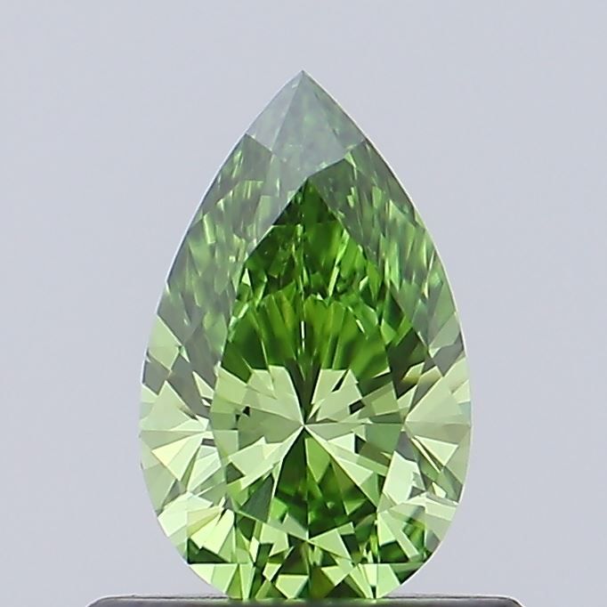 Pear Fancy Vivid Green Lab-grown Diamond 0.28ct VS1 loose diamond