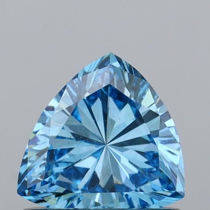 Triangular Fancy Vivid Blue Lab-grown Diamond 0.57ct VS2 loose diamond