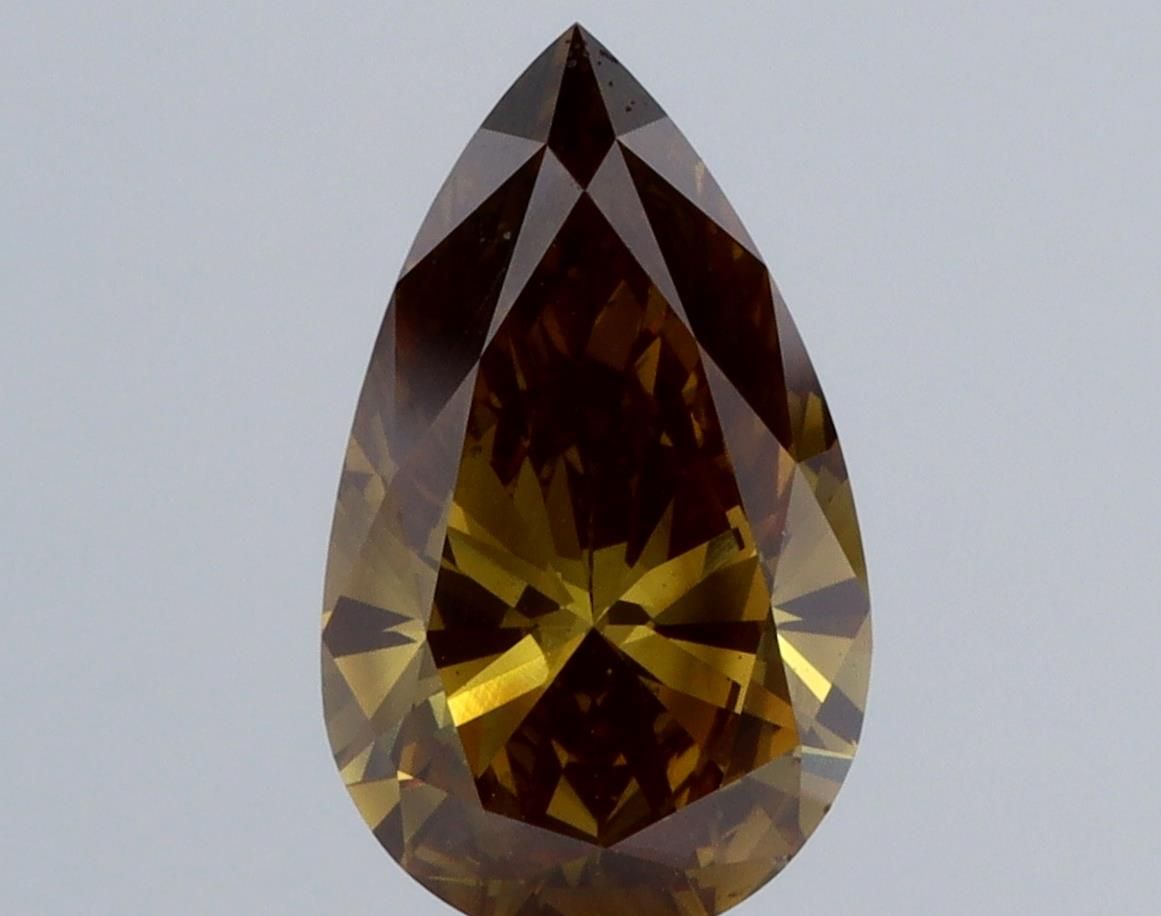 Pear Brown Lab-grown Diamond 1.98ct VS1 loose diamond