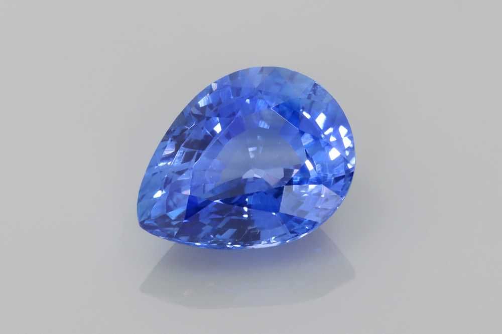 Pear Blue Sapphire 3.06ct loose gemstone
