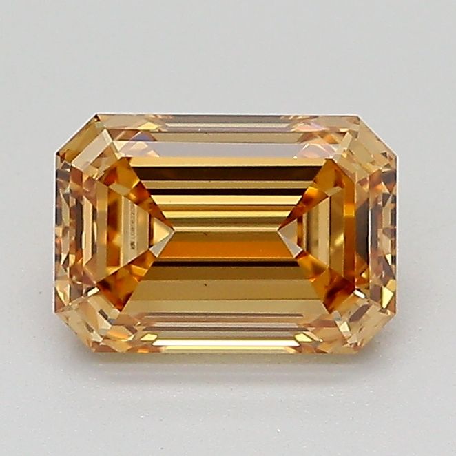 Emerald Fancy Light Yellowish Brown Lab-grown Diamond 1.11ct VS2 loose diamond