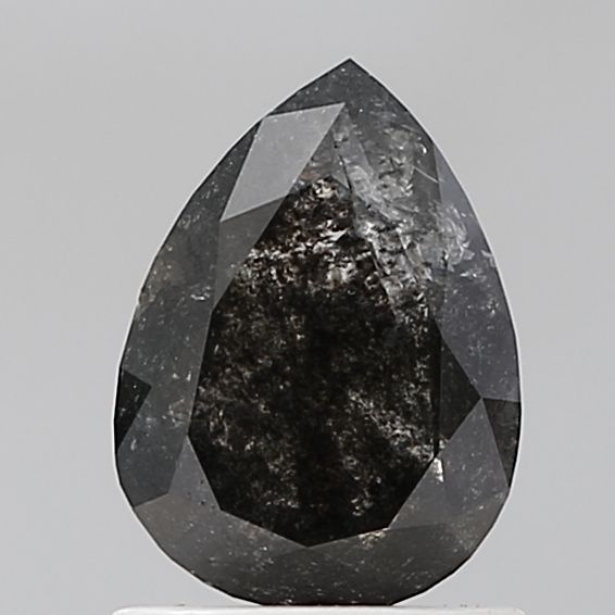 Pear Salt And Pepper Natural Diamond 1.03ct VS1 loose diamond