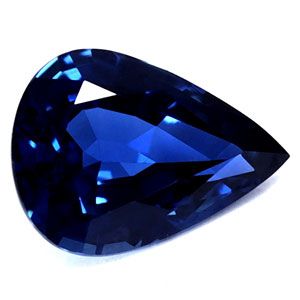 Pear Blue Sapphire 1.19ct loose gemstone