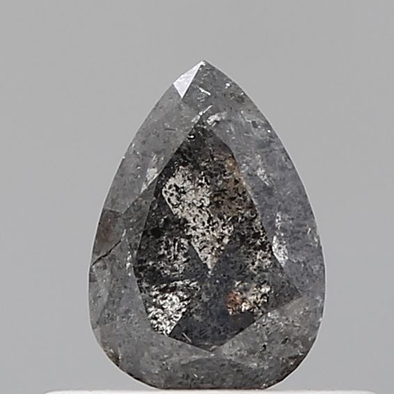 Pear Salt And Pepper Natural Diamond 0.52ct VS1 loose diamond